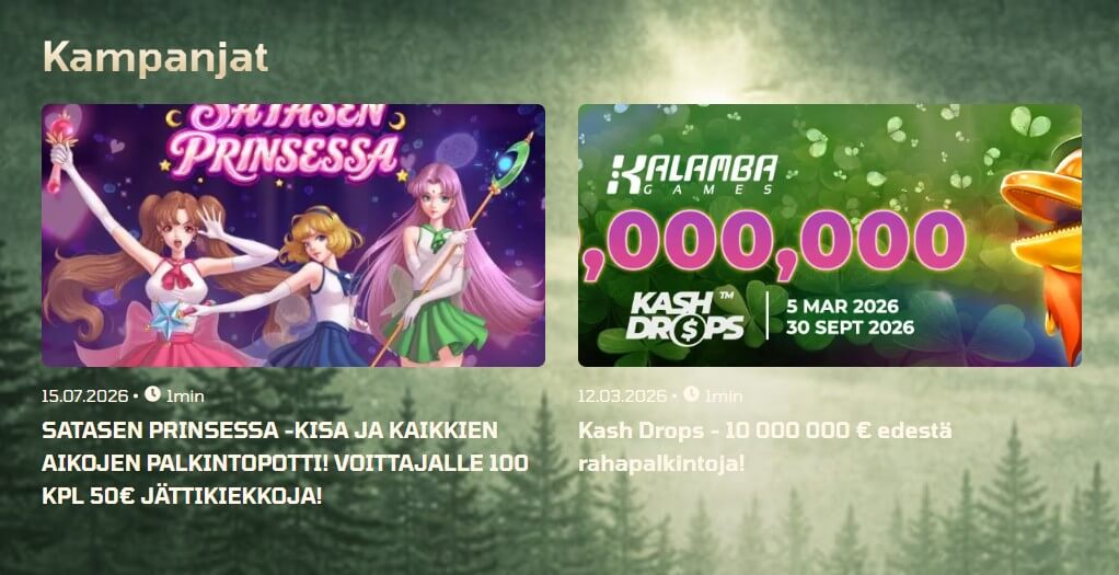 kasarmi kasino kampanjat